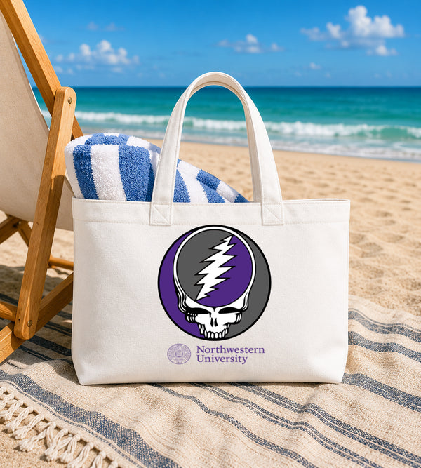Northwestern University Stealie Canvas Tote Bag