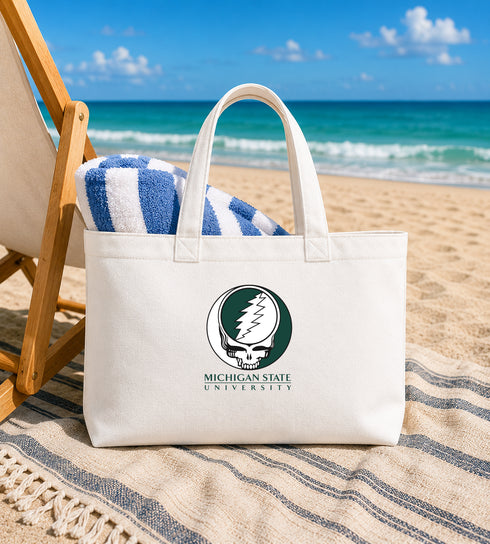 Michigan State University Stealie Canvas Tote Bag