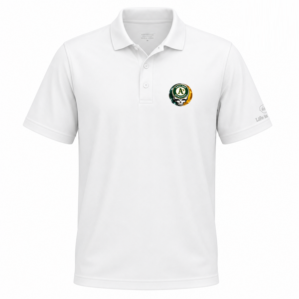 Oakland Athletics Crystal Premium Stealie Performance Polo