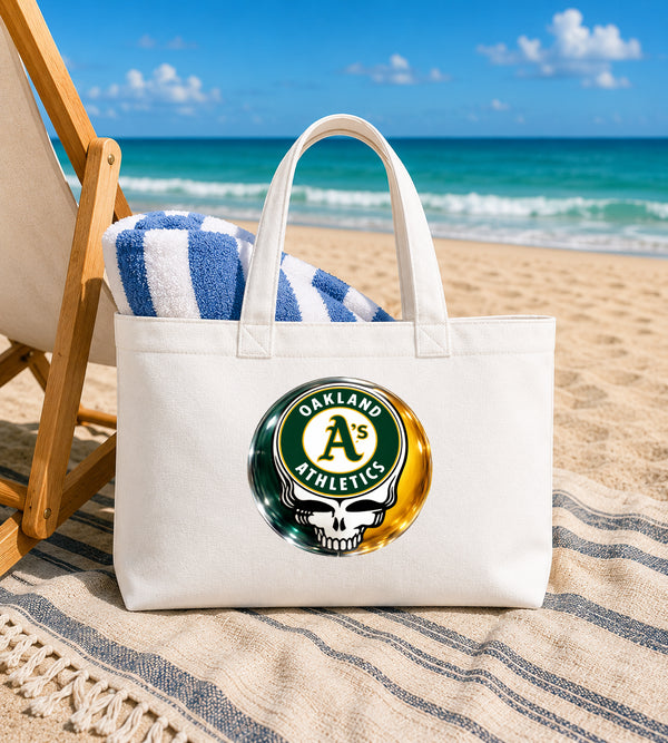 Oakland Athletics Crystal Stealie Canvas Tote Bag