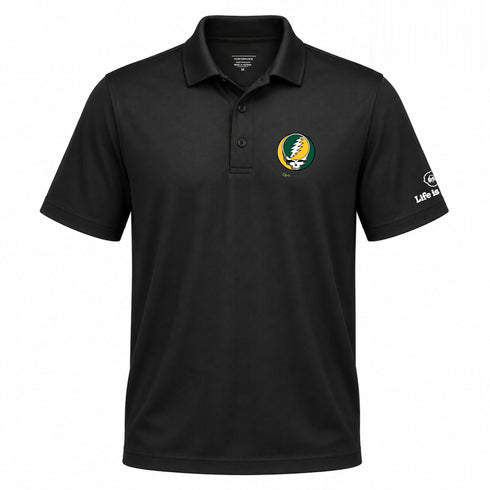 George Mason University Premium Stealie Performance Polo