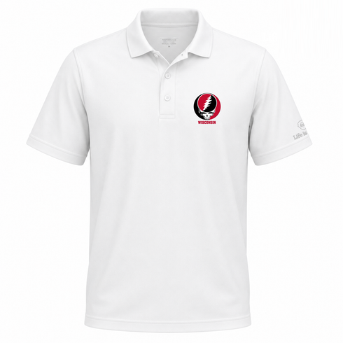 University of Wisconsin Premium Stealie Performance Polo
