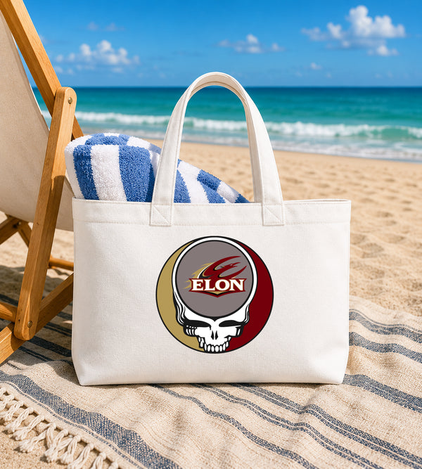 Elon University Stealie Canvas Tote Bag