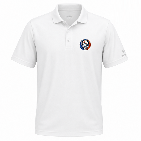Miami Marlins Crystal Premium Stealie Performance Polo