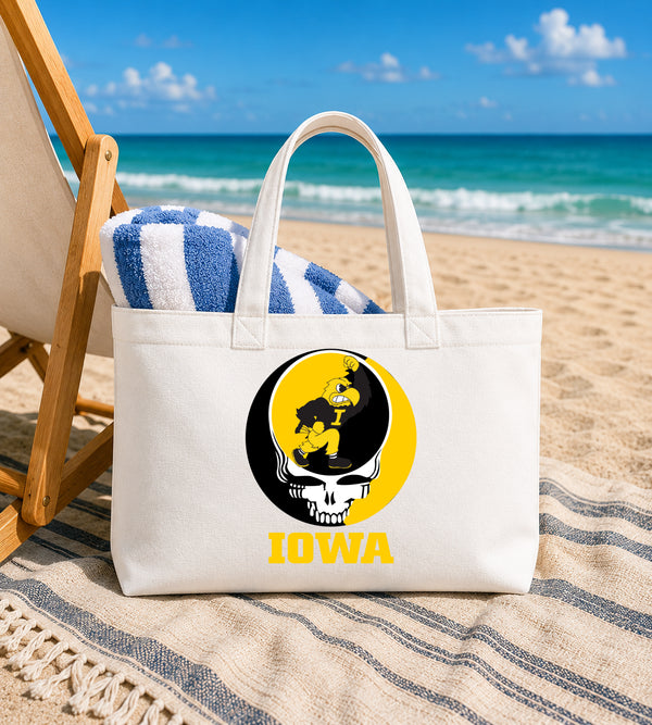 University of Iowa Stealie Canvas Tote Bag