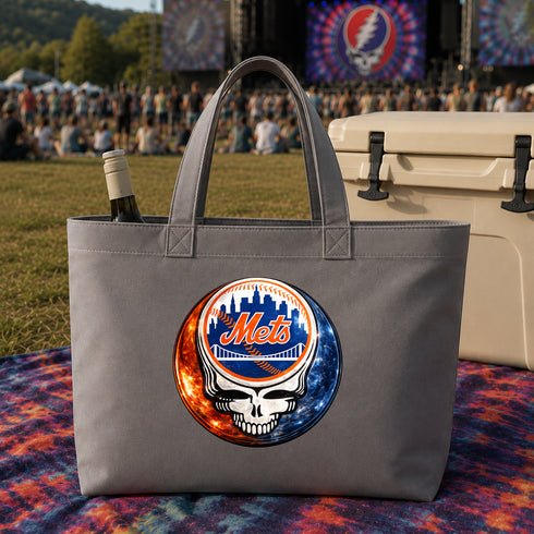 New York Mets Crystal Stealie Canvas Tote Bag
