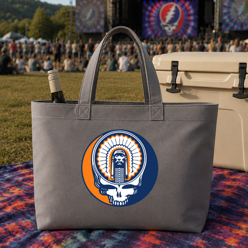 Chief Illiniwek Stealie Canvas Tote Bag