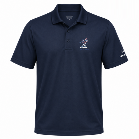 Skier Jerry - Life is dead.® Premium Stealie Performance Polo