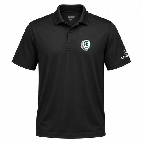 Michigan State University Premium Stealie Performance Polo