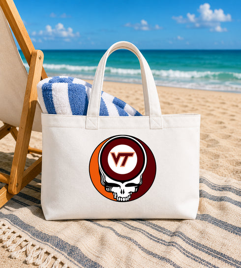 Virginia Tech Stealie Canvas Tote Bag