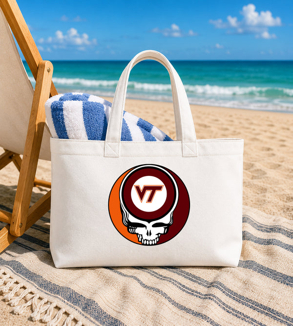 Virginia Tech Stealie Canvas Tote Bag