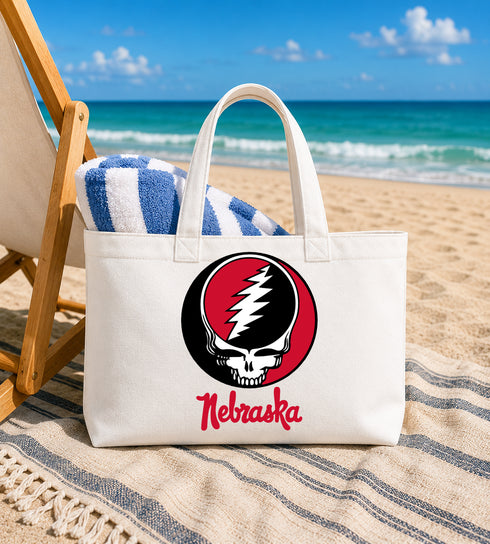 University of Nebraska Stealie Canvas Tote Bag