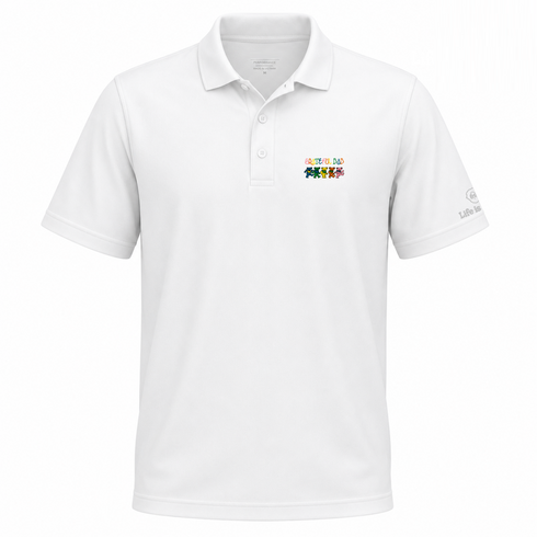 Grateful Dad Premium Stealie Performance Polo