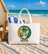 Notre Dame University Dancing Leprechaun Stealie Canvas Tote Bag