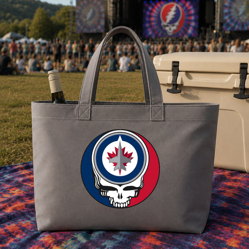 Winnipeg Jets Stealie Canvas Tote Bag