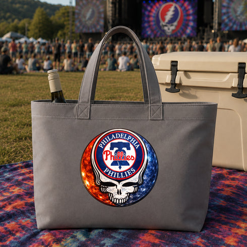 Philadelphia Phillies Crystal Stealie Canvas Tote Bag