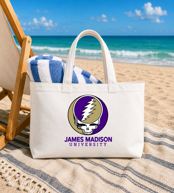 James Madison University Stealie Canvas Tote Bag