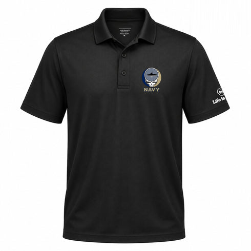 US Naval Academy Premium Stealie Performance Polo