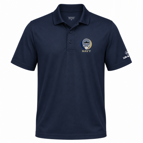 US Naval Academy Premium Stealie Performance Polo