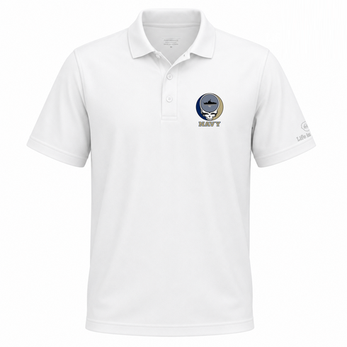 US Naval Academy Premium Stealie Performance Polo