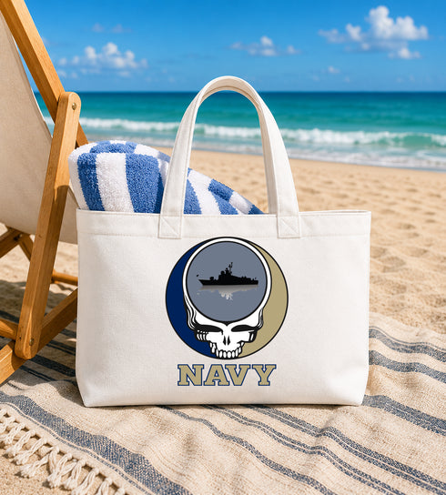 US Naval Academy Stealie Canvas Tote Bag