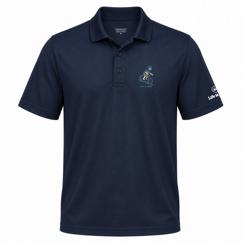 Jerry's Mountain Biking - Life is dead.® Premium Stealie Performance Polo