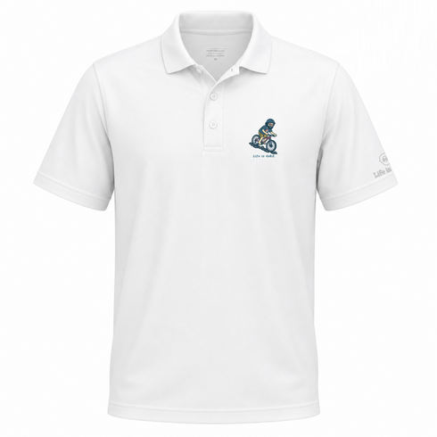 Jerry's Mountain Biking - Life is dead.® Premium Stealie Performance Polo