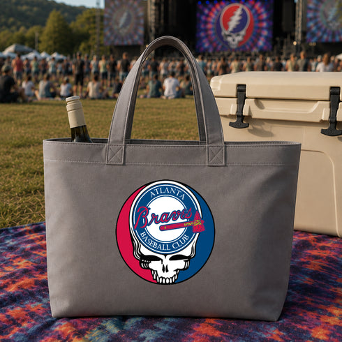 Atlanta Braves Stealie Canvas Tote Bag