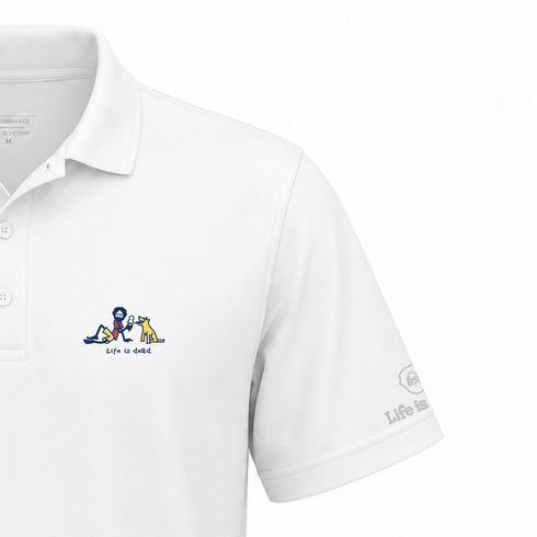 Jerry and Frank are Sharin' - Life is dead.® Premium Stealie Performance Polo