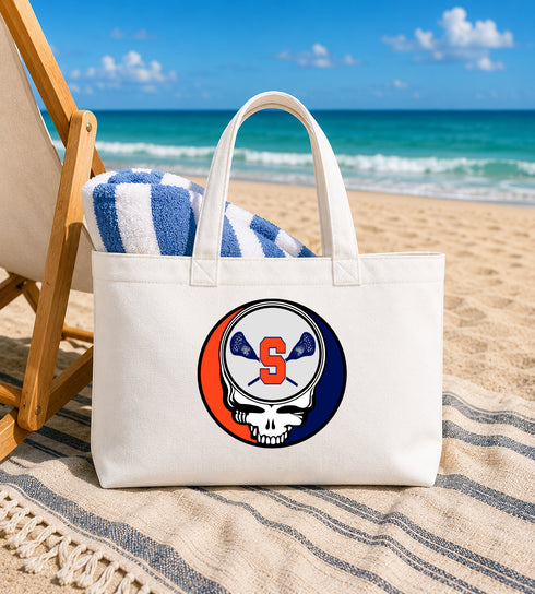 Syracuse Lacrosse Stealie Canvas Tote Bag