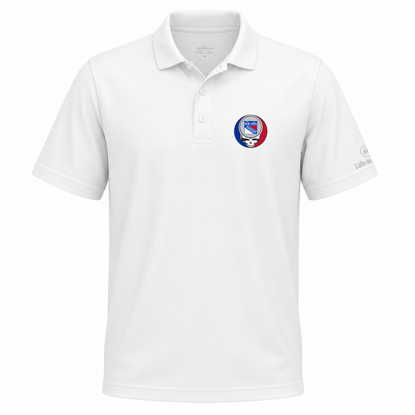 New York Rangers Premium Stealie Performance Polo