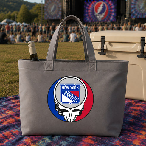 New York Rangers Stealie Canvas Tote Bag