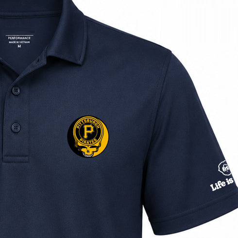 Pittsburgh Pirates Premium Stealie Performance Polo