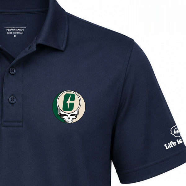 UNC Charlotte Premium Stealie Performance Polo