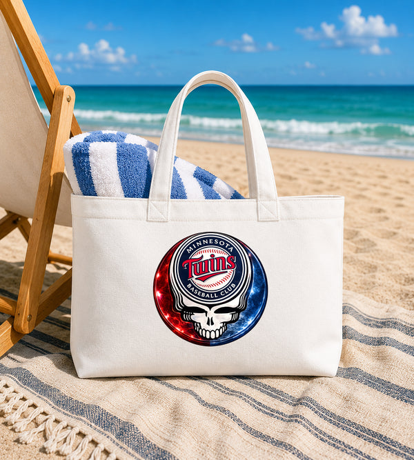 Minnesota Twins Crystal Stealie Canvas Tote Bag