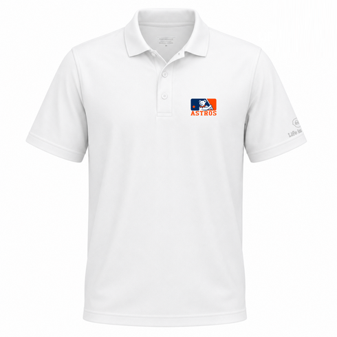 Houston Astros MLB Logo Premium Stealie Performance Polo