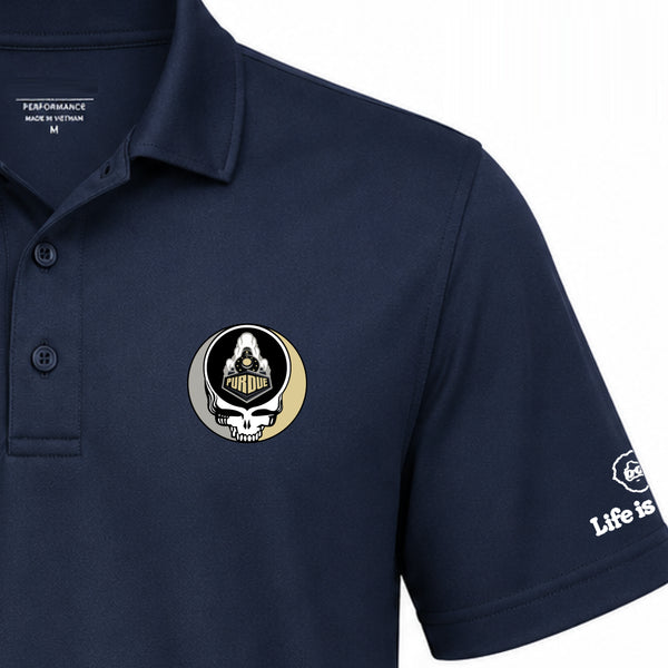 Purdue University Premium Stealie Performance Polo