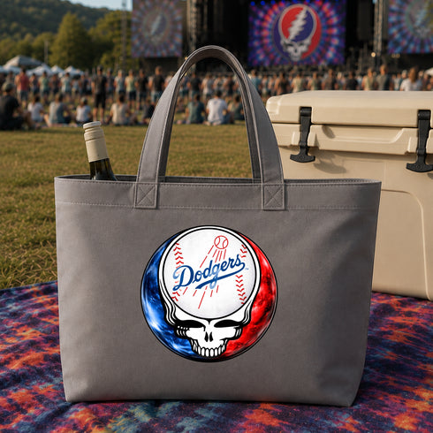 Los Angeles Dodgers Crystal Stealie Canvas Tote Bag