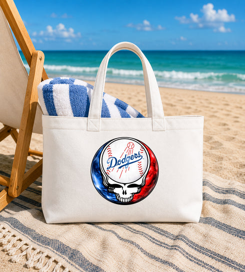 Los Angeles Dodgers Crystal Stealie Canvas Tote Bag