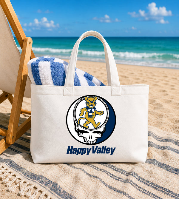 Penn State University Dancing Lion Stealie Canvas Tote Bag