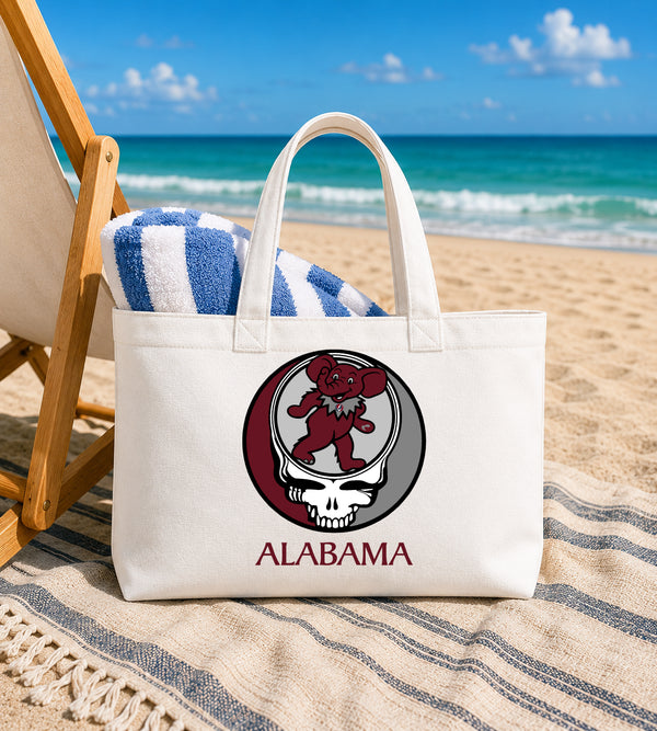University of Alabama Dancing Elephant Stealie Canvas Tote Bag