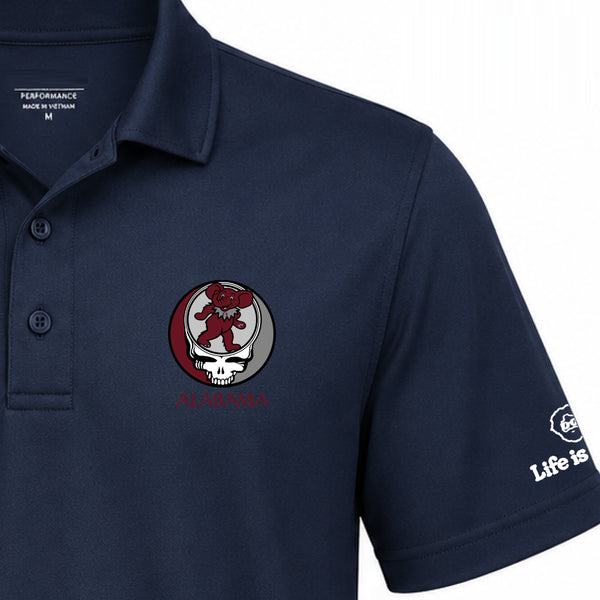 University of Alabama Dancing Elephant Premium Stealie Performance Polo