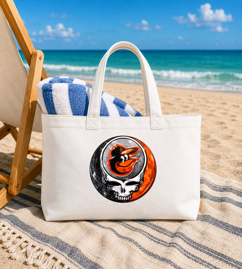 Baltimore Orioles Crystal Stealie Canvas Tote Bag