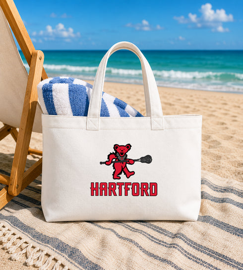 Hartford Lax Bear Stealie Canvas Tote Bag