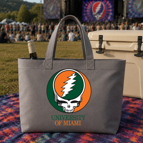 University of Miami Stealie Canvas Tote Bag