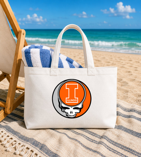 University of Illinois Stealie Canvas Tote Bag