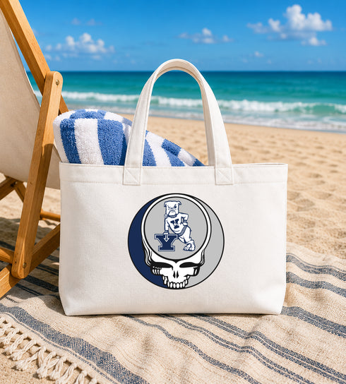 Yale Bulldog Stealie Canvas Tote Bag