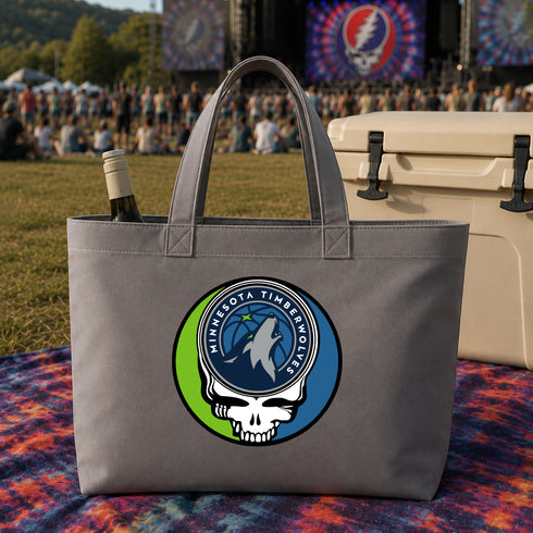 Minnesota Timberwolves Stealie Canvas Tote Bag