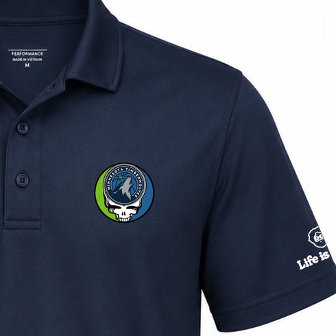 Minnesota Timberwolves Premium Stealie Performance Polo