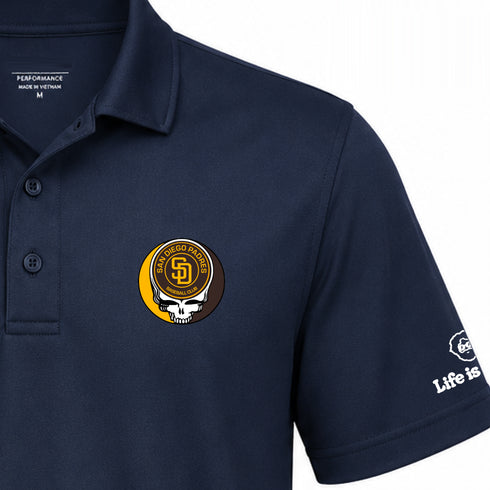 San Diego Padres Premium Stealie Performance Polo